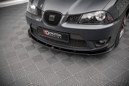 Maxton Front Splitter V.1 Seat Ibiza Cupra Mk3 - Gloss Black