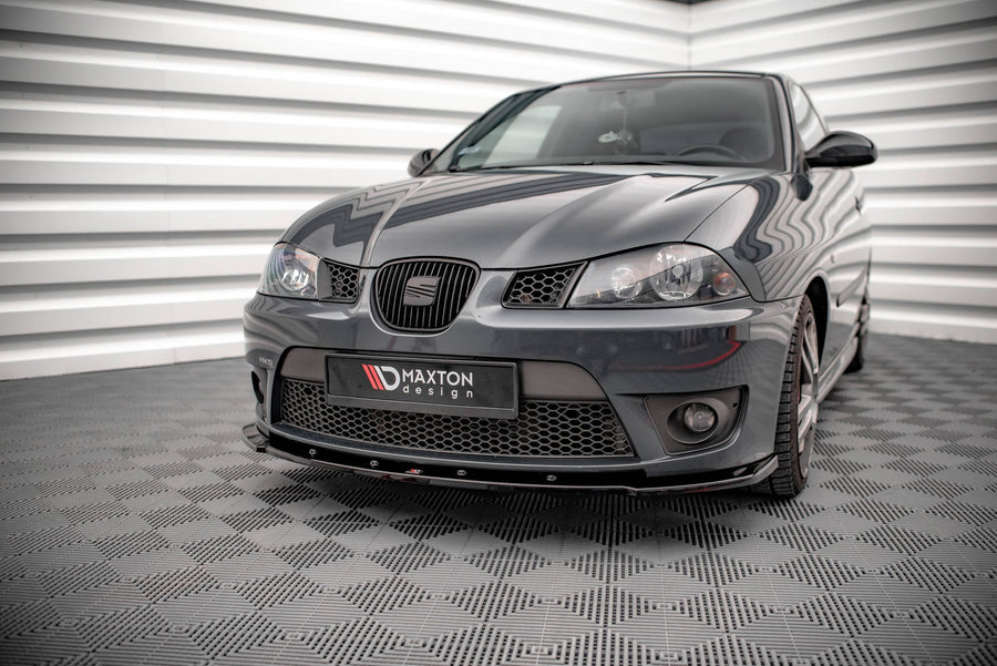 Maxton Front Splitter V.1 Seat Ibiza Cupra Mk3 - Gloss Black