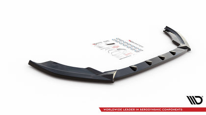 Maxton frontsplitter til Seat Ibiza FR/ Standard Mk5 – blank sort – billede 3 af 4