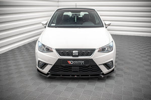 Maxton frontsplitter til Seat Ibiza FR/ Standard Mk5 – blank sort – billede 1 af 4