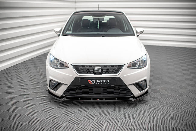 Maxton frontsplitter til Seat Ibiza FR/ Standard Mk5 – blank sort – billede 1 af 4