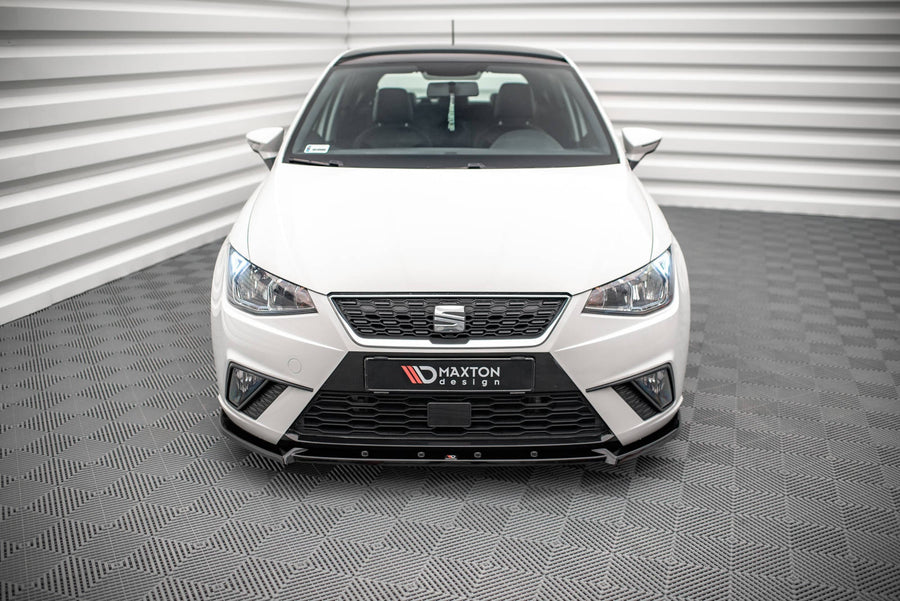 Maxton frontsplitter til Seat Ibiza FR/ Standard Mk5 – blank sort – billede 1 af 4