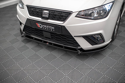Maxton frontsplitter til Seat Ibiza FR/ Standard Mk5 – blank sort – billede 2 af 4