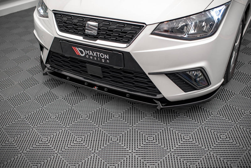 Maxton frontsplitter til Seat Ibiza FR/ Standard Mk5 – blank sort – billede 2 af 4