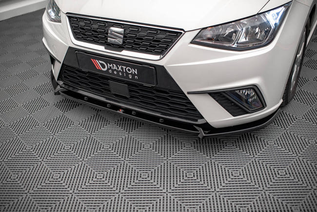 Maxton frontsplitter til Seat Ibiza FR/ Standard Mk5 – blank sort – billede 2 af 4