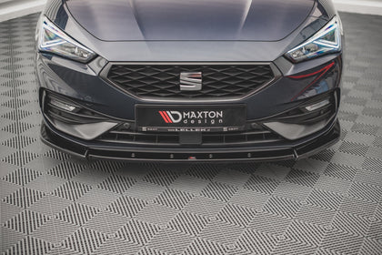 Maxton Front Splitter V.1 Seat Leon Fr Mk4 - Gloss Black