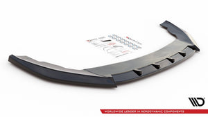 Maxton Front Splitter V.1 Seat Leon Fr Mk4 - Gloss Black