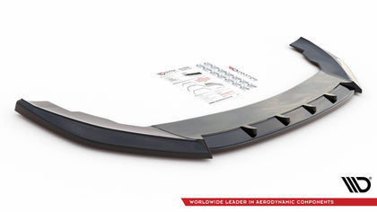 Maxton Front Splitter V.1 Seat Leon Fr Mk4 - Gloss Black