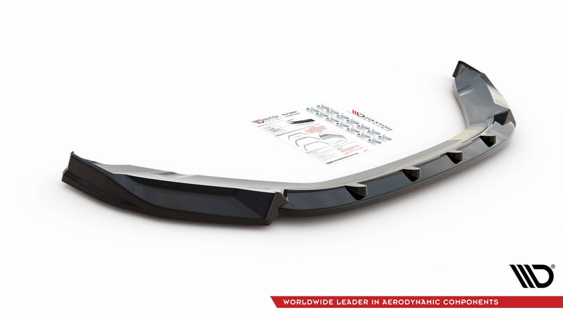 Maxton frontsplitter til Skoda Kodiaq Mk1 Facelift – blank sort – billede 3 af 4
