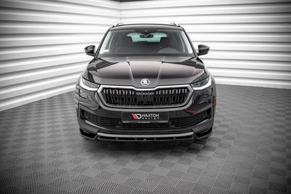 Maxton frontsplitter til Skoda Kodiaq Mk1 Facelift – blank sort – billede 2 af 4