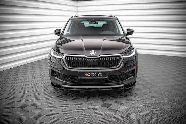 Maxton frontsplitter til Skoda Kodiaq Mk1 Facelift – blank sort – billede 2 af 4