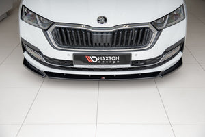 Maxton frontsplitter til Skoda Octavia Mk4 – blank sort – billede 2 af 7