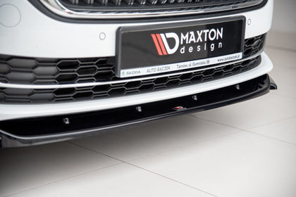 Maxton frontsplitter til Skoda Octavia Mk4 – blank sort – billede 5 af 7
