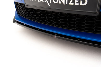 Maxton Front Splitter V.1 Skoda Octavia RS Mk3  - Gloss Black