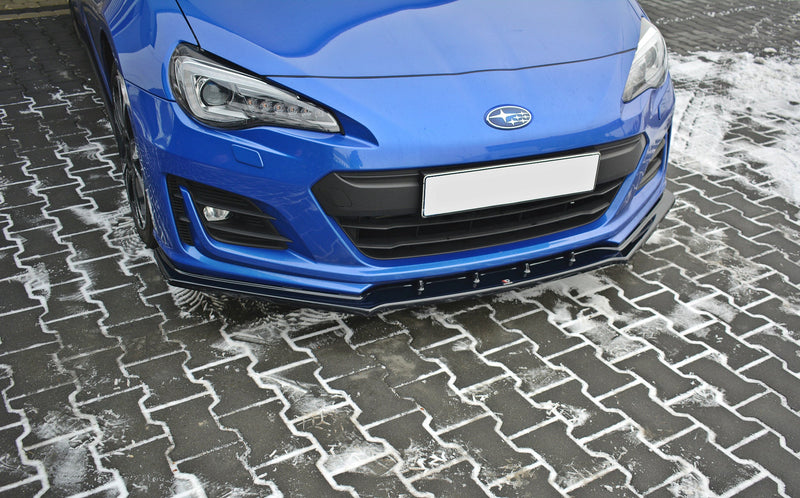 Maxton Front Splitter V.1 Subaru Brz Facelift - Gloss Black