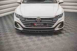 Maxton frontsplitter til Volkswagen Arteon R-Line Sedan / Shooting Brake Mk1 Facelift – blank sort – billede 2 af 4