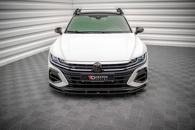Maxton frontsplitter til Volkswagen Arteon R Sedan / Shooting Brake Mk1 Facelift – blank sort – billede 2 af 5