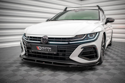 Maxton frontsplitter til Volkswagen Arteon R Sedan / Shooting Brake Mk1 Facelift – blank sort – billede 1 af 5