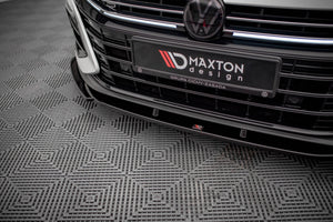 Maxton frontsplitter til Volkswagen Arteon R Sedan / Shooting Brake Mk1 Facelift – blank sort – billede 3 af 5