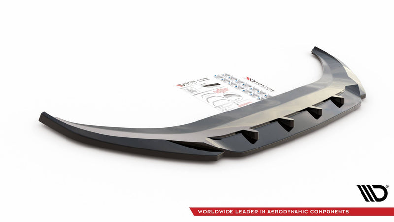 Maxton frontsplitter til Volkswagen Caddy Mk5 – blank sort – billede 4 af 5