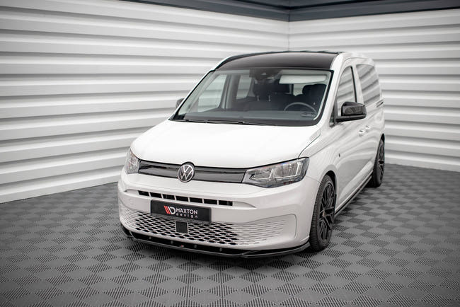 Maxton frontsplitter til Volkswagen Caddy Mk5 – blank sort – billede 1 af 5