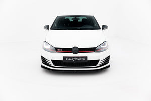 Maxton Front Splitter V.1 VW Golf 7 Gti  - Gloss Black