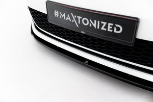 Maxton Front Splitter V.1 VW Golf 7 Gti  - Gloss Black