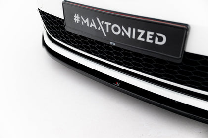 Maxton Front Splitter V.1 VW Golf 7 Gti  - Gloss Black