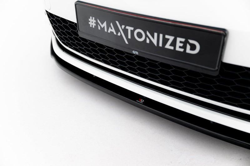 Maxton Front Splitter V.1 VW Golf 7 Gti  - Gloss Black