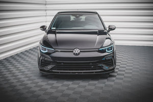 Maxton frontsplitter til Volkswagen Golf R Hatchback / Variant Mk8 – blank sort – billede 2 af 6