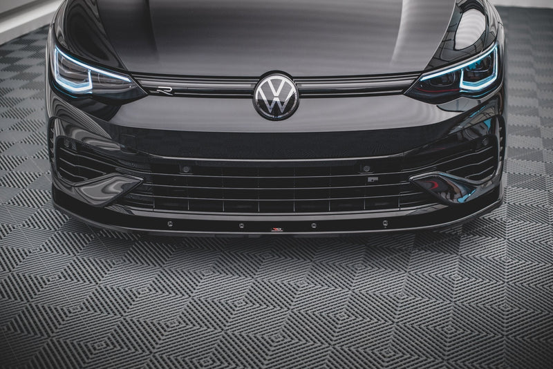 Maxton frontsplitter til Volkswagen Golf R Hatchback / Variant Mk8 – blank sort – billede 3 af 6