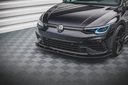 Maxton frontsplitter til Volkswagen Golf R Hatchback / Variant Mk8 – blank sort – billede 1 af 6
