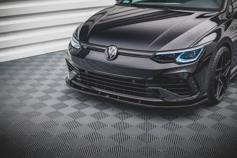 Maxton frontsplitter til Volkswagen Golf R Hatchback / Variant Mk8 – blank sort – billede 1 af 6