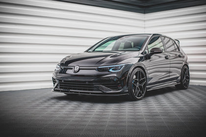 Maxton frontsplitter til Volkswagen Golf R Hatchback / Variant Mk8 – blank sort – billede 4 af 6