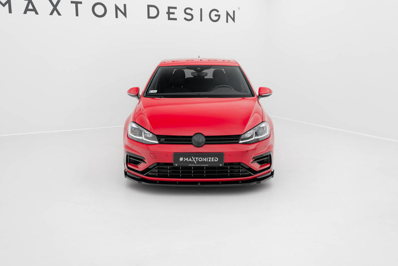 Maxton frontsplitter til Volkswagen Golf Mk7 Facelift – blank sort – billede 2 af 5