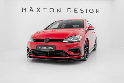 Maxton frontsplitter til Volkswagen Golf Mk7 Facelift – blank sort – billede 1 af 5