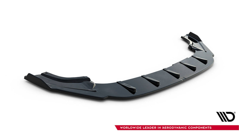 Maxton frontsplitter til Volkswagen Golf Mk7 Facelift – blank sort – billede 4 af 5