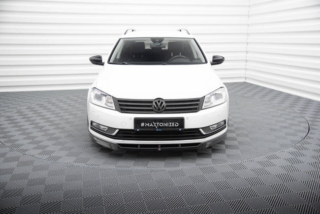 Maxton frontsplitter til Volkswagen Passat B7 – blank sort – billede 2 af 6