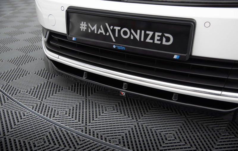 Maxton Front Splitter VW Passat B7 - Gloss Black