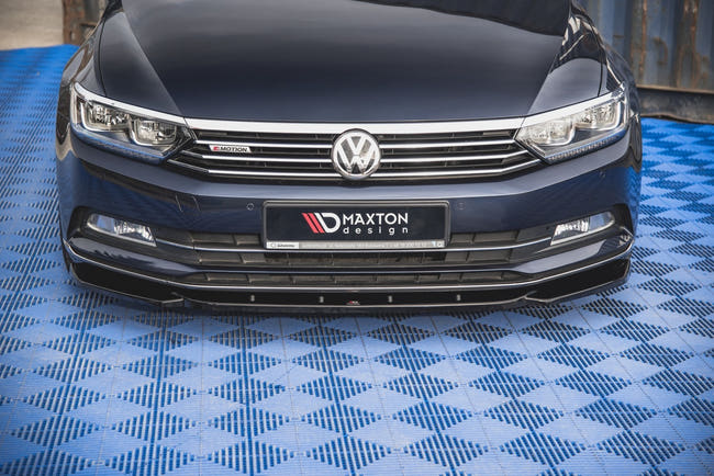 Maxton frontsplitter til Volkswagen Passat B8 – blank sort – billede 2 af 5