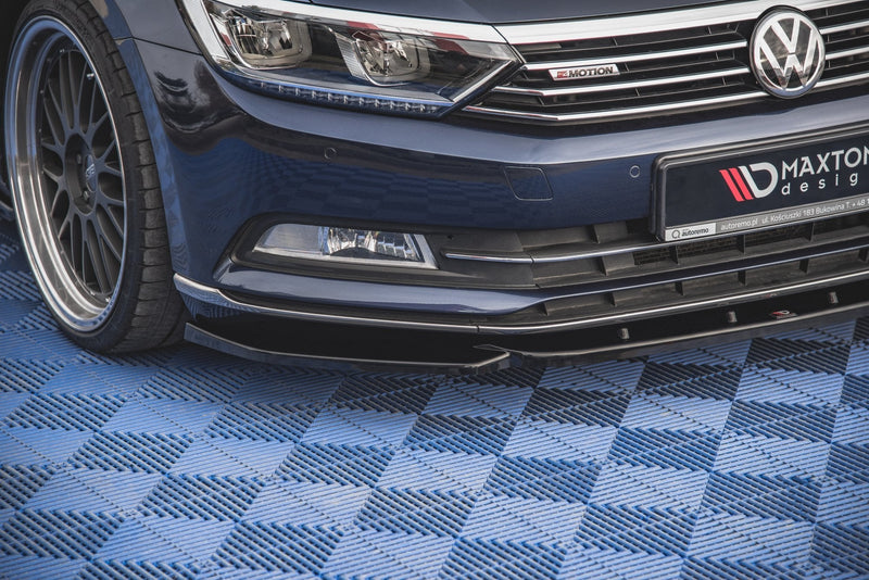 Maxton frontsplitter til Volkswagen Passat B8 – blank sort – billede 3 af 5