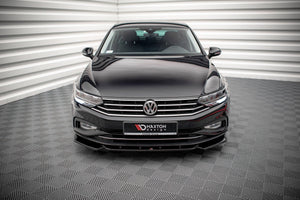 Maxton frontsplitter til Volkswagen Passat B8 Facelift – blank sort – billede 2 af 5