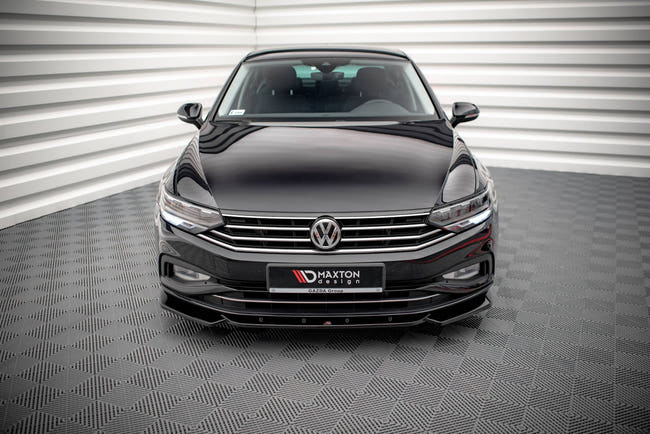 Maxton frontsplitter til Volkswagen Passat B8 Facelift – blank sort – billede 2 af 5
