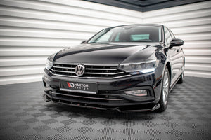 Maxton frontsplitter til Volkswagen Passat B8 Facelift – blank sort – billede 1 af 5