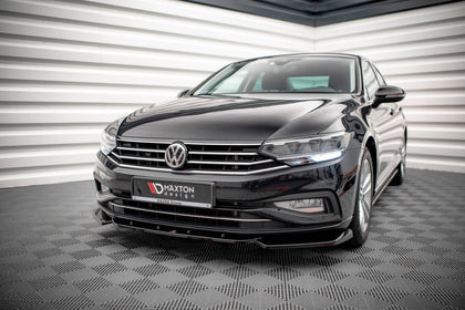 Maxton frontsplitter til Volkswagen Passat B8 Facelift – blank sort – billede 1 af 5