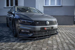 Maxton frontsplitter til Volkswagen Passat R-Line B8 – blank sort – billede 3 af 7