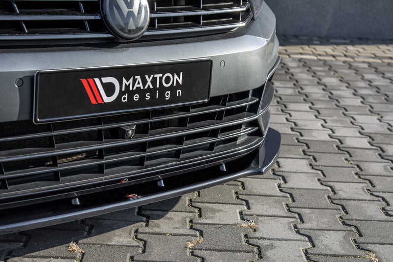 Maxton frontsplitter til Volkswagen Passat R-Line B8 – blank sort – billede 4 af 7