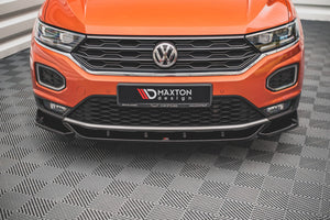 Maxton frontsplitter til Volkswagen T-Roc Mk1 – blank sort – billede 2 af 4