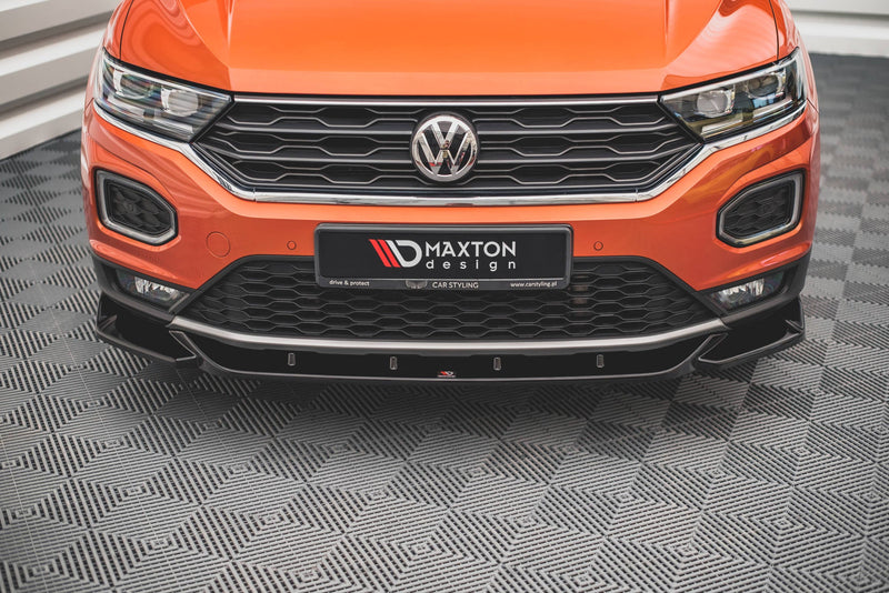 Maxton frontsplitter til Volkswagen T-Roc Mk1 – blank sort – billede 2 af 4