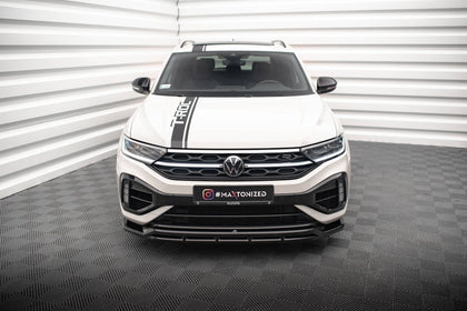 Maxton frontsplitter til Volkswagen T-Roc R / R-Line Mk1 Facelift – blank sort – billede 2 af 6